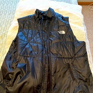 Men The North Face black vest